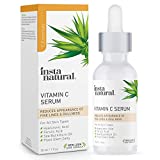 InstaNatural Vitamin C Serum with Hyaluronic Acid & Vit E - Natural & Organic Anti Wrinkle Reducer Formula for Face - Dark Circle, Fine Line & Sun Damage Corrector - Restore & Boost Collagen - 1 oz